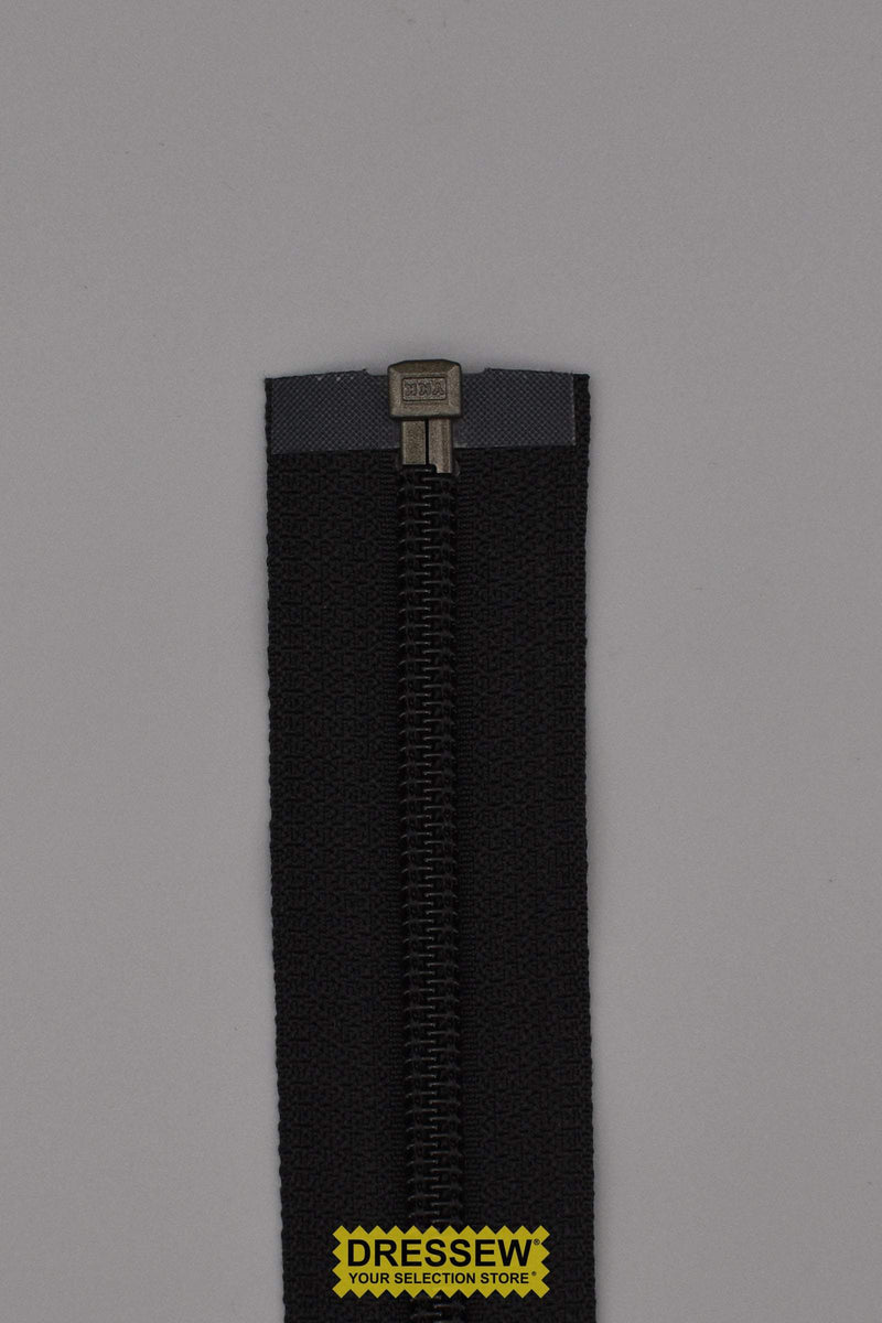 5 Hidden Reverse Coil Separating Zipper 70cm (28") Black Dressew