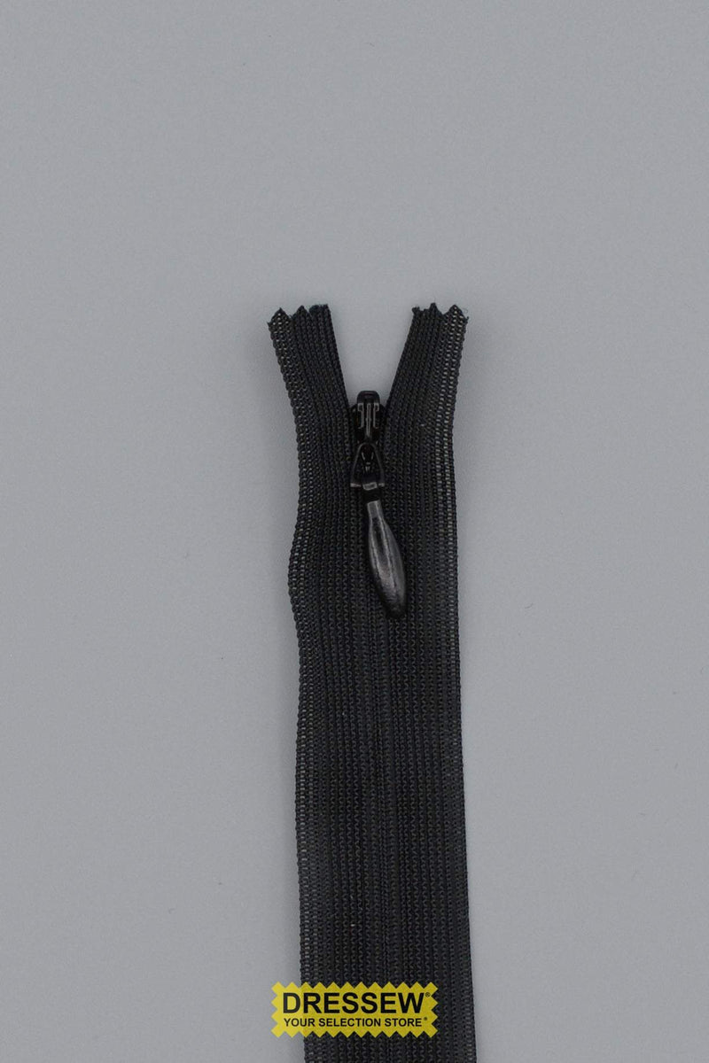 Invisible Closed End Zipper 15cm (6") Black Dressew Supply Ltd.