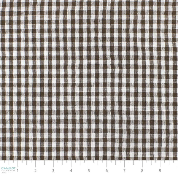 1 / 4" Gingham Brown / White