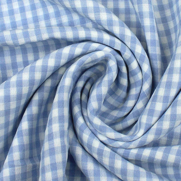 1 / 4" Gingham Light Blue / White