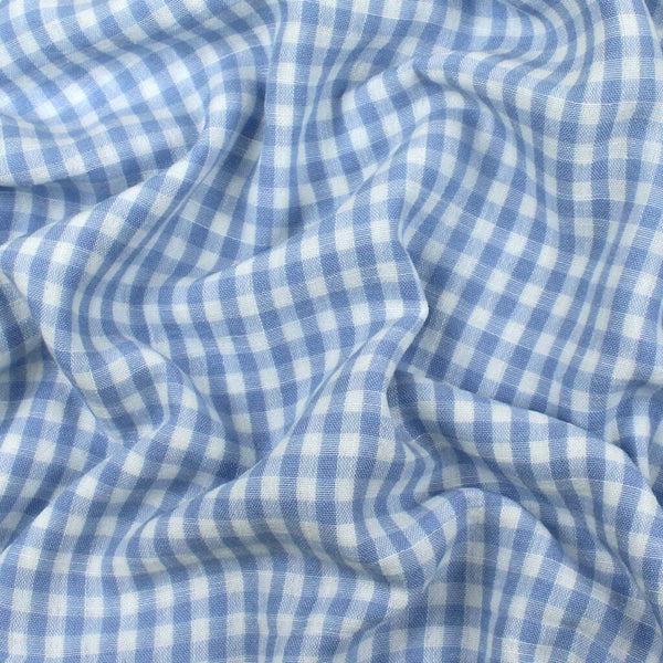 1 / 4" Gingham Light Blue / White