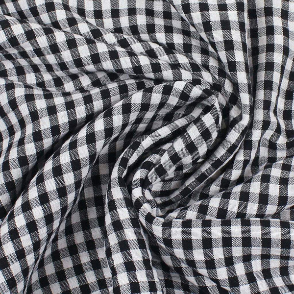 1 / 4" Gingham Midnight / White