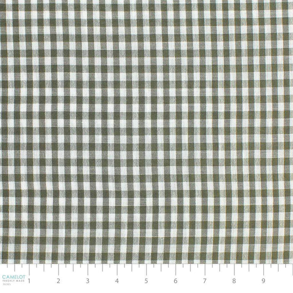 1 / 4" Gingham Olive / White