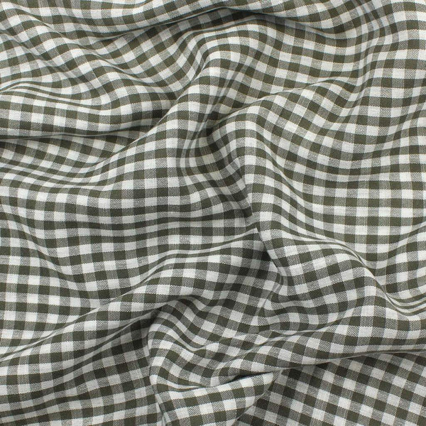 1 / 4" Gingham Olive / White