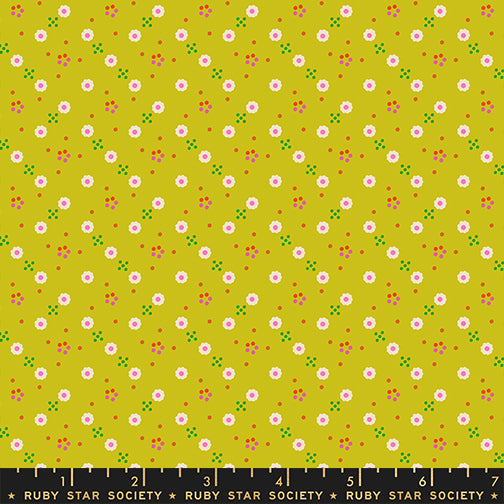 1 800 Calico Bandana By Alexia Abegg Of Ruby Star Society For Moda Pistachio