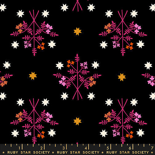 1 800 Calico Bouquet By Alexia Abegg Of Ruby Star Society For Moda Black