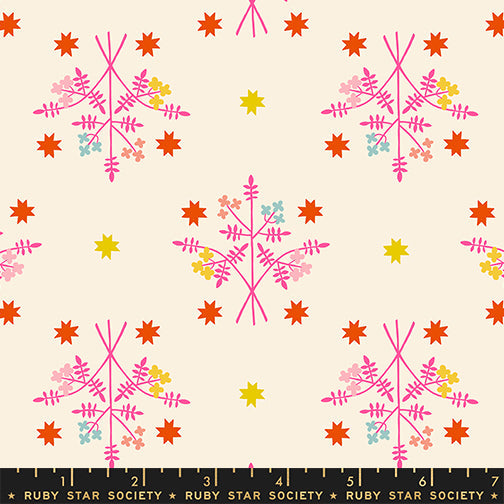 1 800 Calico Bouquet By Alexia Abegg Of Ruby Star Society For Moda Neon Pink