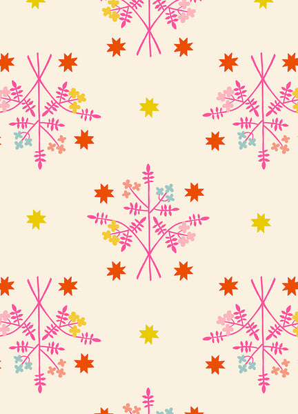 1 800 Calico Bouquet By Alexia Abegg Of Ruby Star Society For Moda Neon Pink