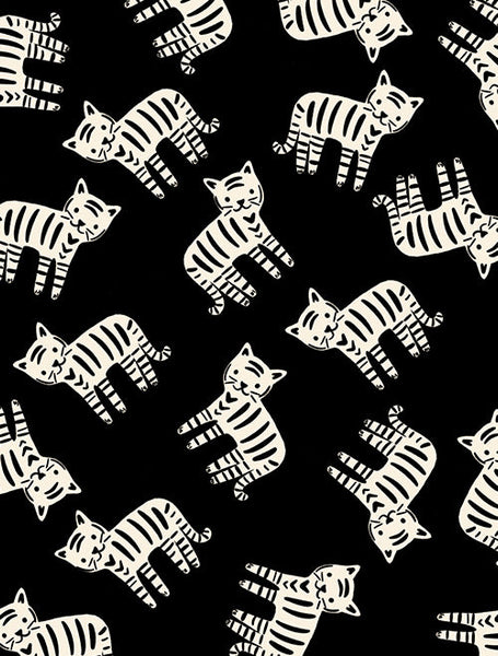 1 800 Calico Meow By Alexia Abegg Of Ruby Star Society For Moda Black