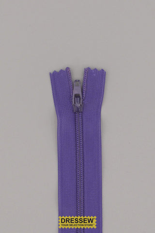 #1 Closed End Zipper 40cm (16") Purple
