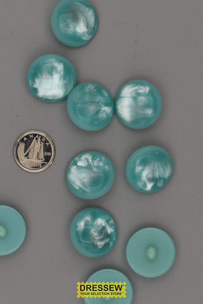 10 Buttons 21mm Aqua