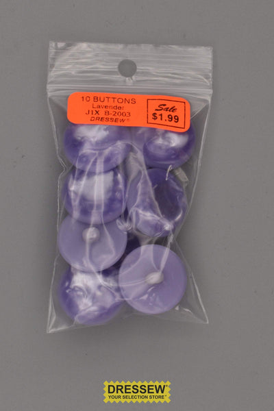 10 Buttons 21mm Lavender