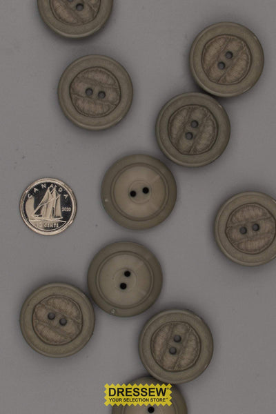 10 Buttons 24mm Grey