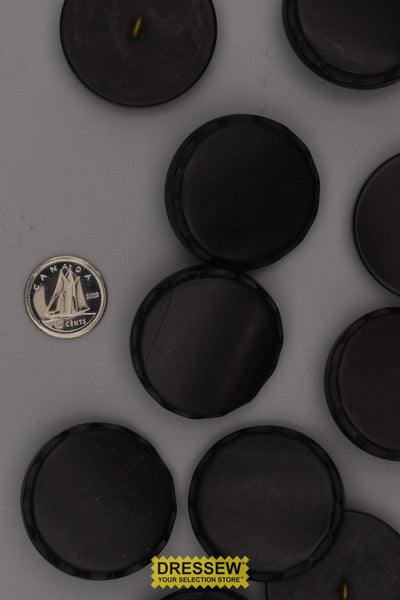 10 Buttons 33mm Black