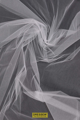 108” Bridal Illusion Veiling White