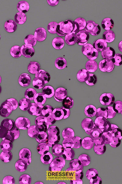 10mm Cup Sequins Fuchsia