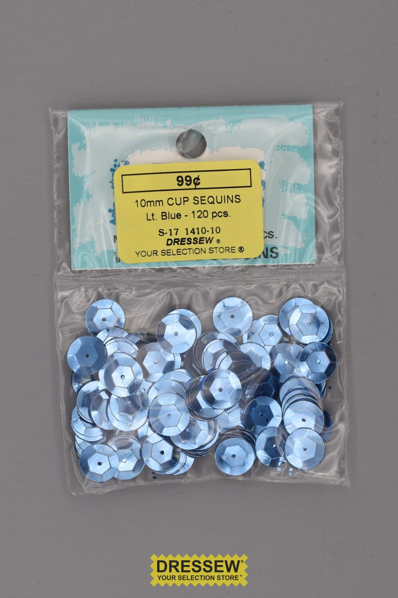 10mm Cup Sequins Light Blue