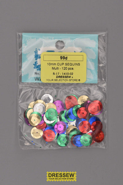 10mm Cup Sequins Multi