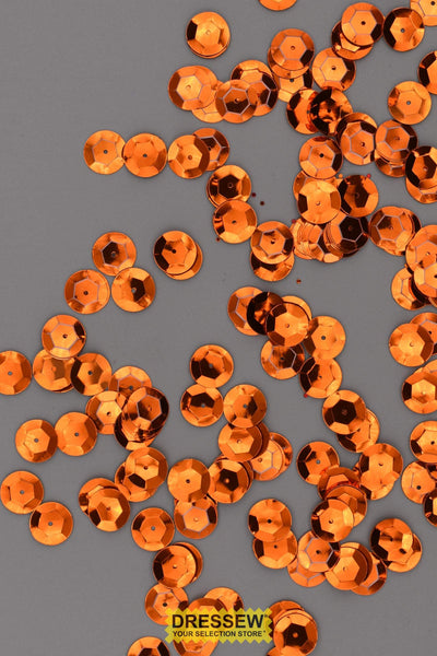 10mm Cup Sequins Orange