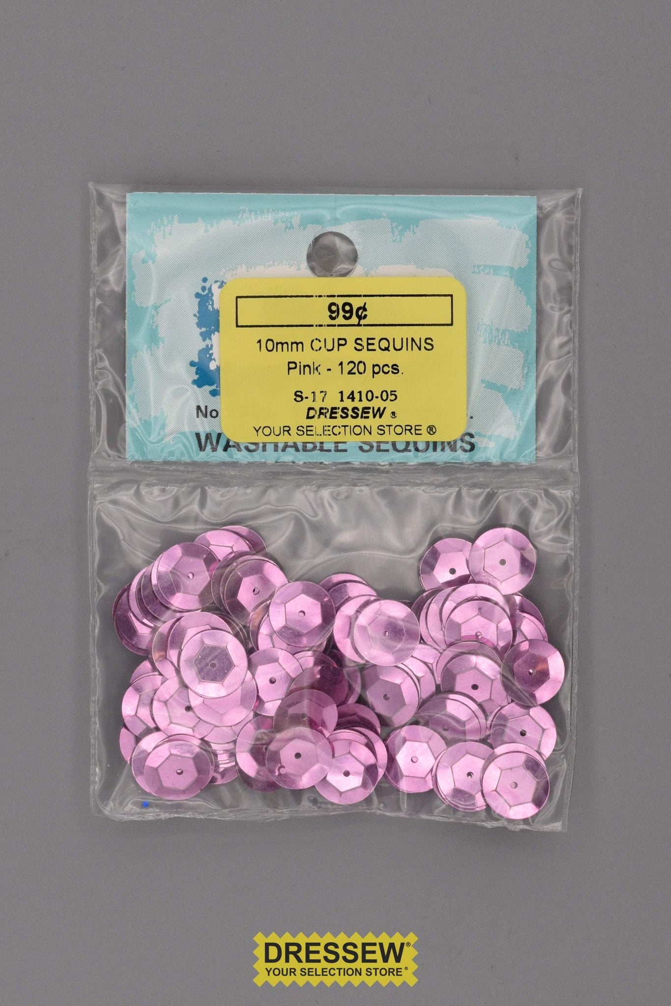 10mm Cup Sequins Pink