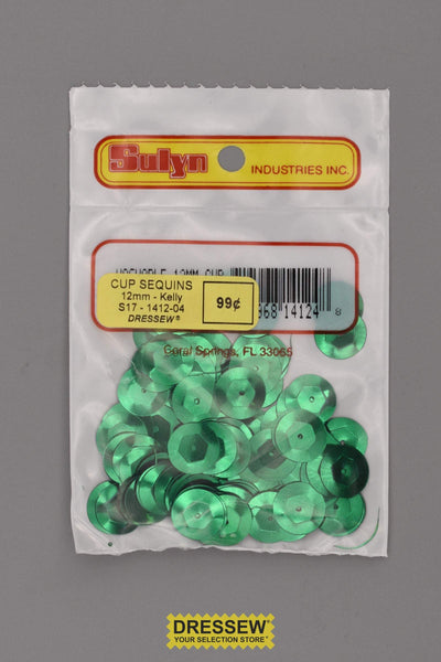 12mm Cup Sequins Kelly