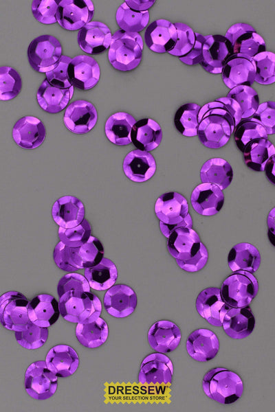 12mm Cup Sequins Purple