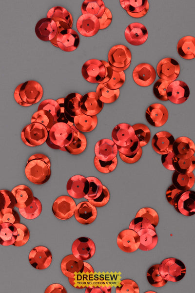 12mm Cup Sequins Red