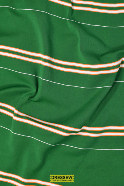 Stripe Ribbing Green / White / Yellow