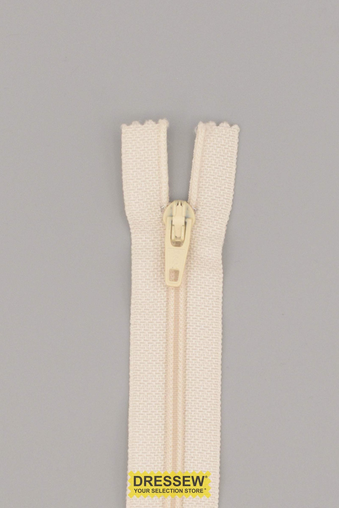 #2.5 Closed End Zipper 15cm (6") Natural