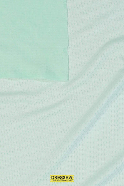 2-Ply Mesh Aqua / White