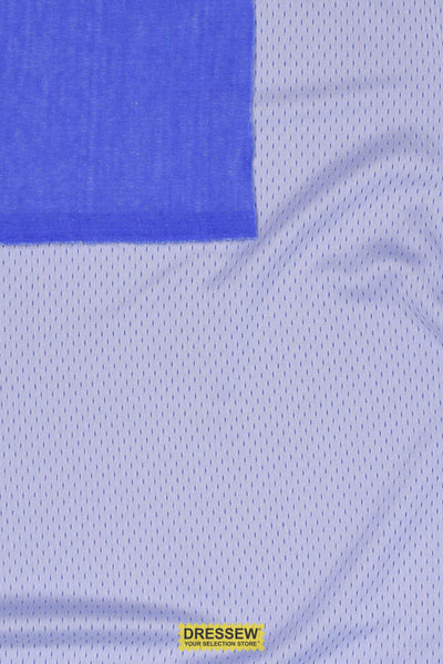 2-Ply Mesh Bluebell / White