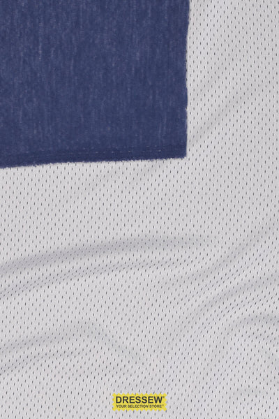 2-Ply Mesh Indigo / White