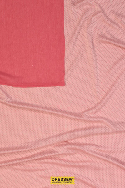 2-Ply Mesh Melon / Light Pink