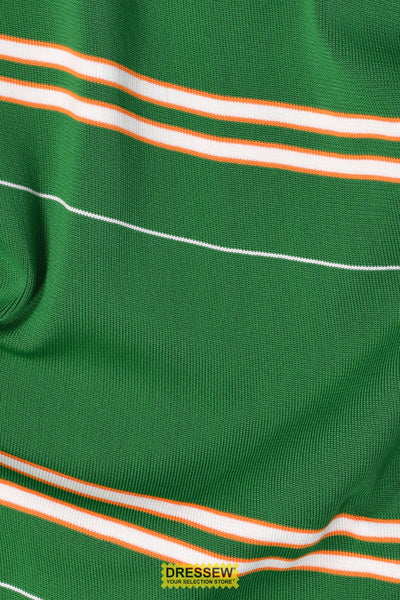Stripe Ribbing Green / White / Yellow