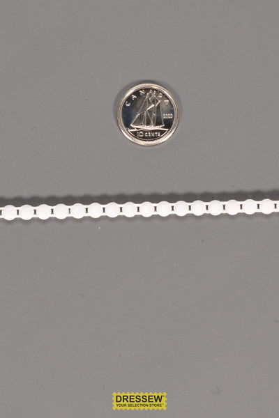 3.3mm Crystal Rhinestones 1 Row with White Plastic Back