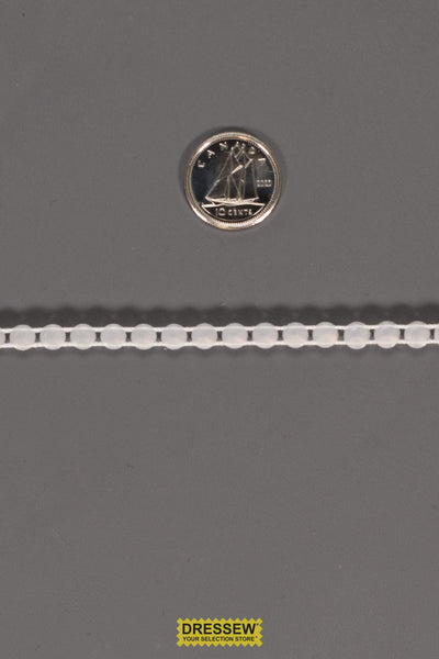 3.8mm Crystal Rhinestones 1 Row with White Plastic Back