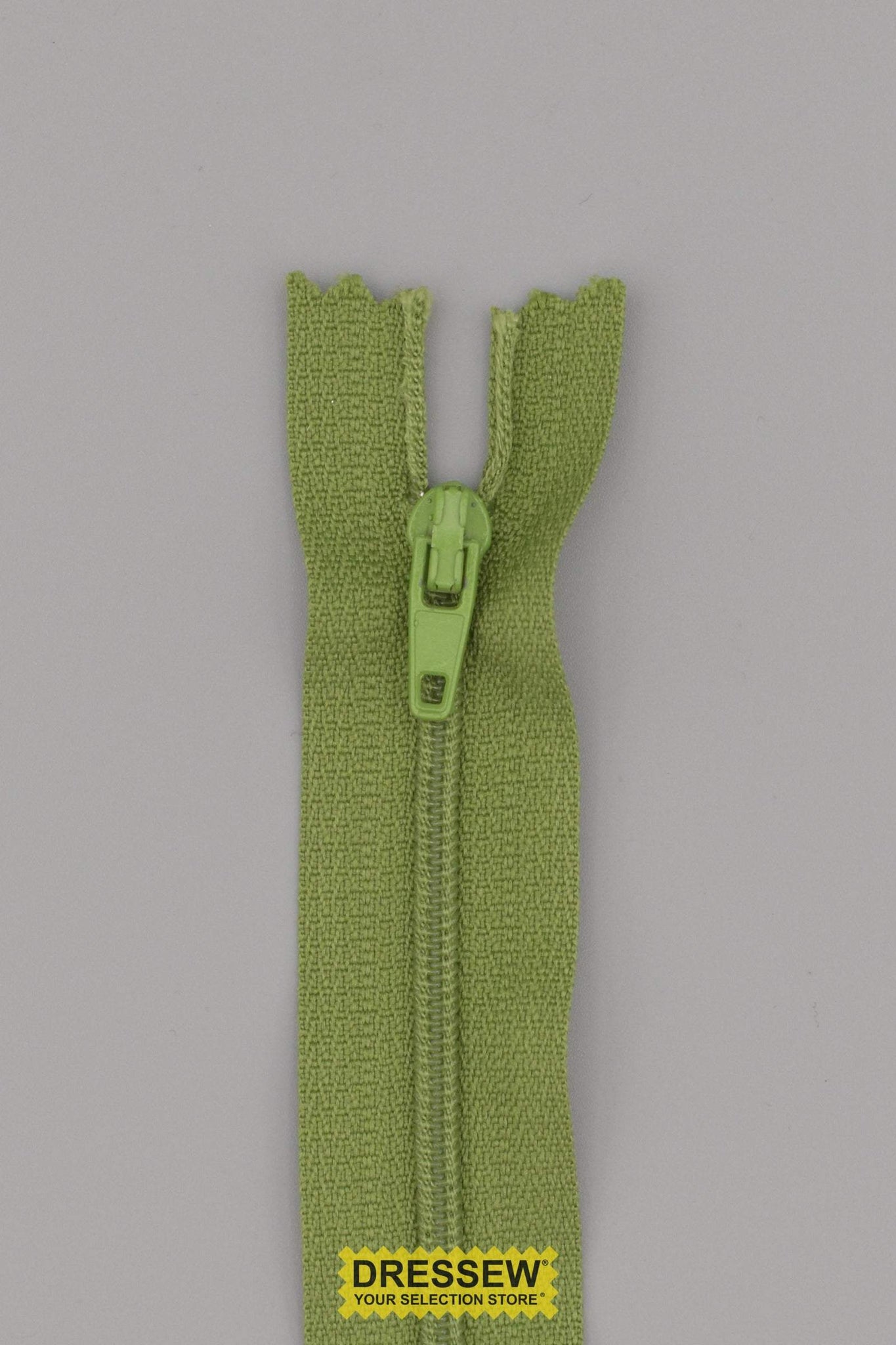 #3 Closed End Zipper 18cm (7") Olive
