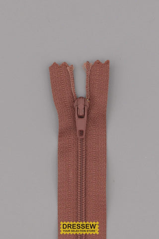 #3 Closed End Zipper 18cm (7") Rust