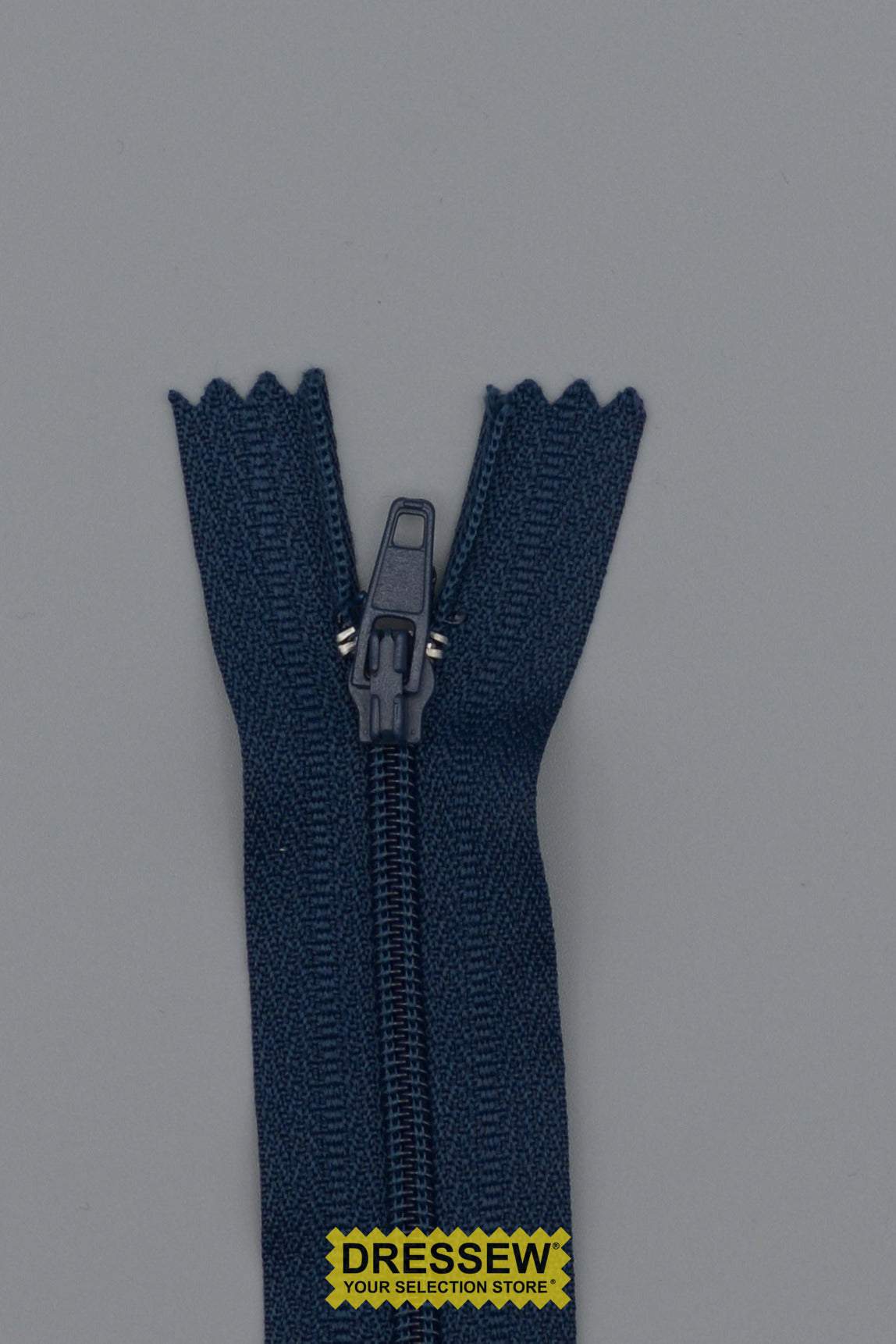 #3 Fine Coil Closed End Zipper 40cm (16") Navy