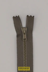 #3 Vislon Closed End Zipper 18cm (7") Dark Khaki