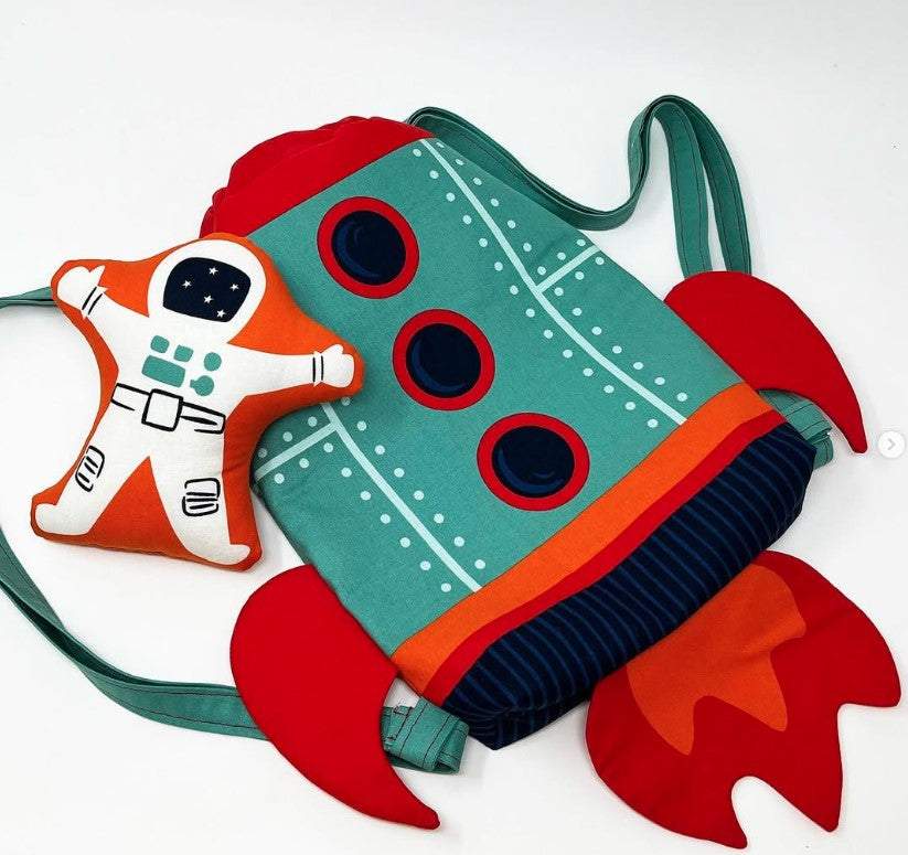321 Blast Off Backpack Panel By Stacy Iest Hsu For Moda