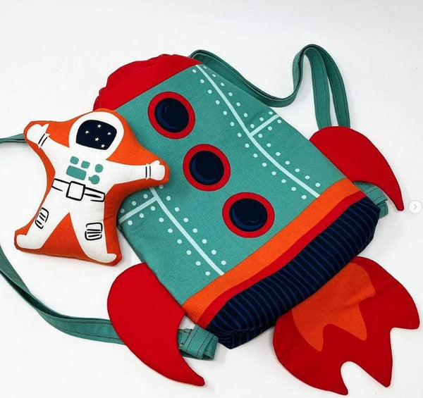 321 Blast Off Backpack Panel By Stacy Iest Hsu For Moda