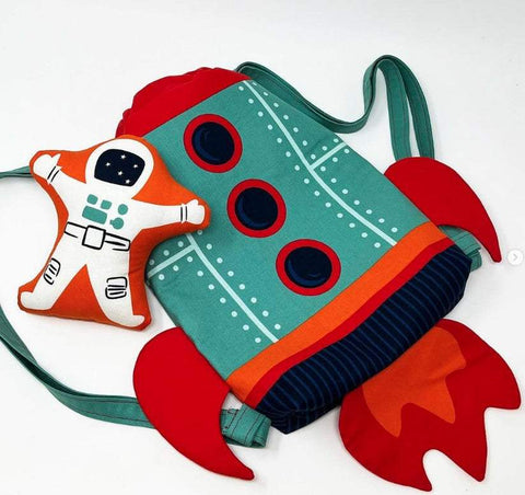 321 Blast Off Backpack Panel By Stacy Iest Hsu For Moda