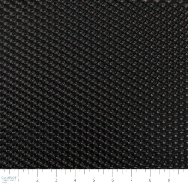 3D Hexi Faux Leather Black