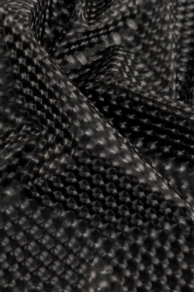 3D Hexi Faux Leather Black