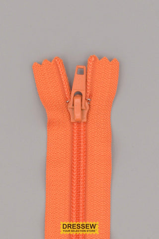 #5 Closed End Zipper 16.5cm (6-1/2") Orange