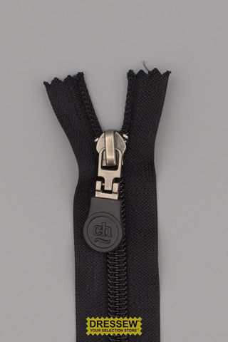 #5 Closed End Zipper 18cm (7") Black
