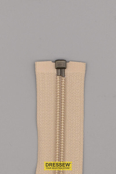 #5 Hidden Reverse Coil Separating Zipper 60cm (24") Light Beige