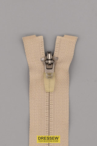 #5 Hidden Reverse Coil Separating Zipper 60cm (24") Light Beige