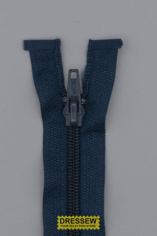 #5 Medium Coil Separating Zipper 50cm (20") Navy